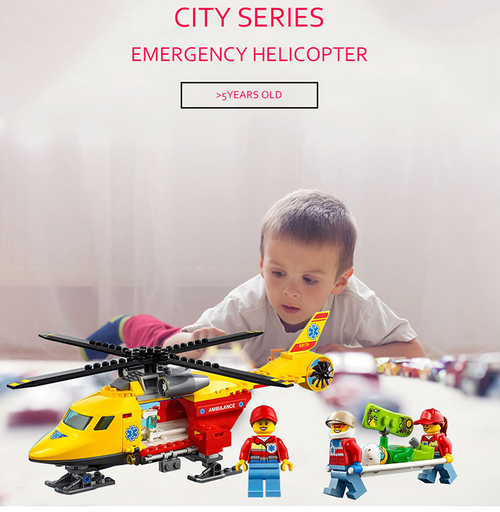 Lego Cities Máy bay cứu hộ - Lepin 02090