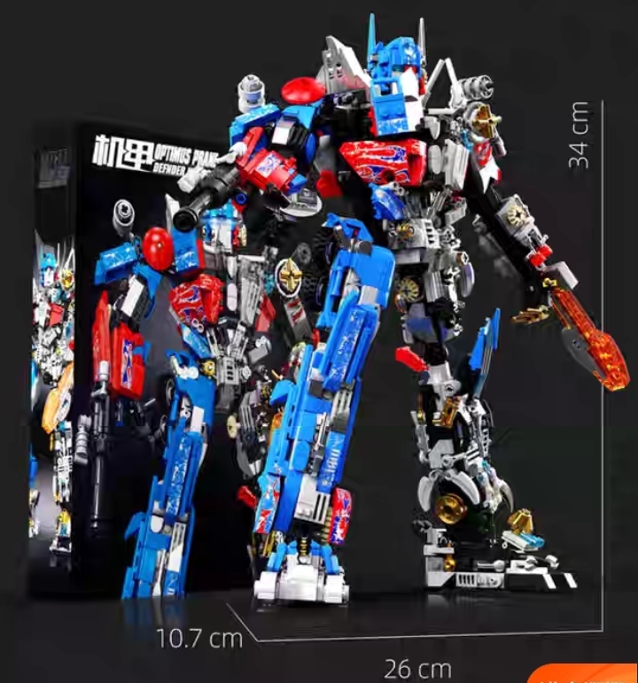 Lắp ráp lego Robot Biến Hình Optimus Prime 2 in 1 813 Mảnh - LEWAN 7013