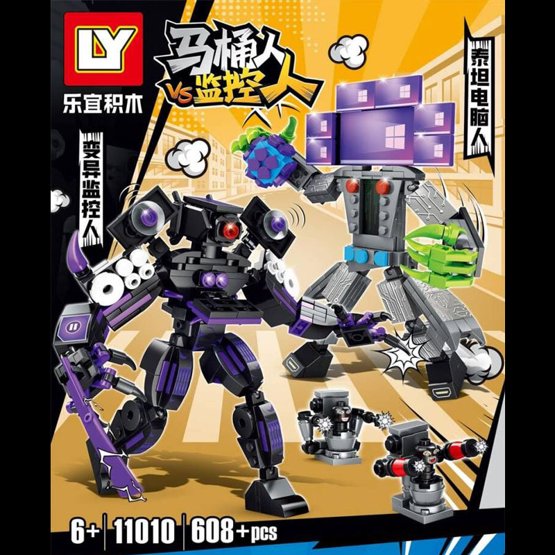 Lego Skibidi Toilet Titan Audio Man 608 miếng ghép - LY11010