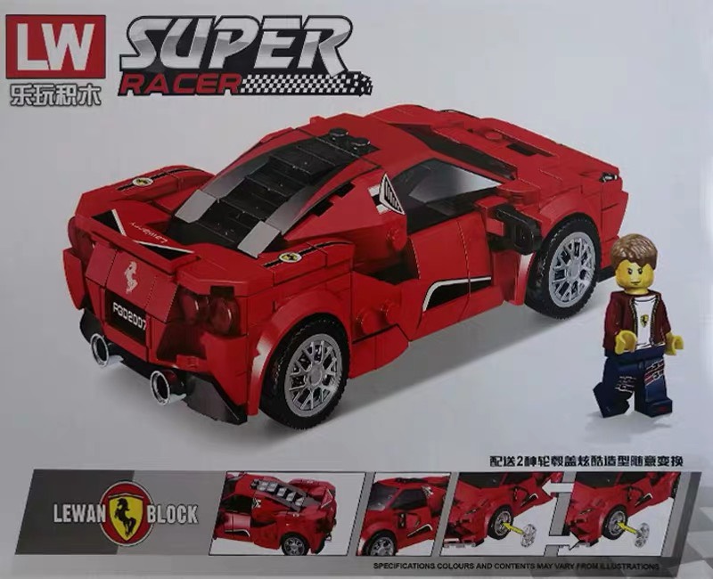 Lắp ráp Lego xe thể thao Racing 358 chi tiết - LY 7802