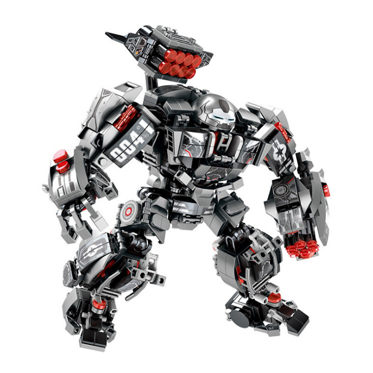 Lắp ráp Lego Hulkbuster chiến binh Mecha đen 632 chi tiết - LY76013