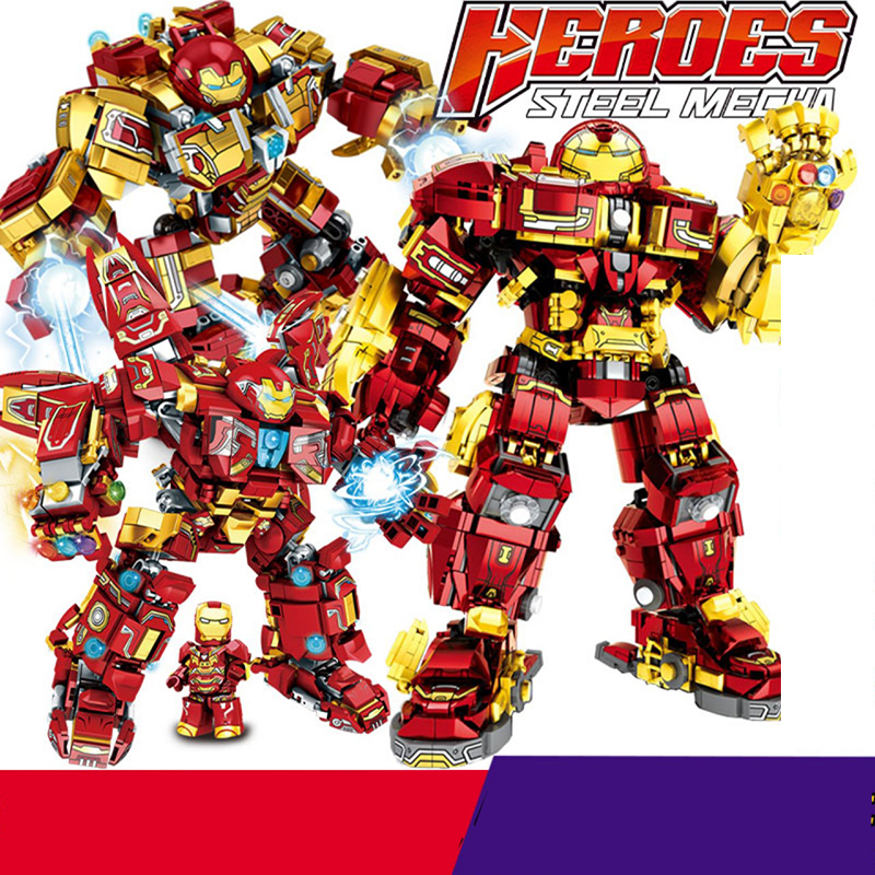 Đồ chơi lắp ráp Lego Hulkbuster Siêu anh hùng người máy Ironman 650 chi tiết - LY76015