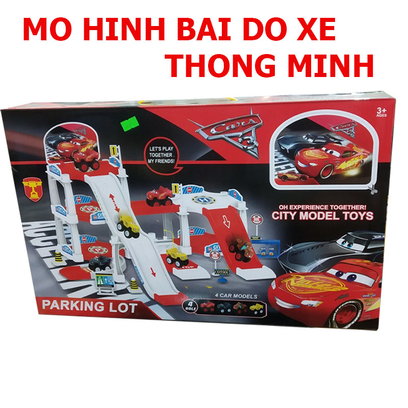 BỘ ĐỒ CHƠI MÔ HÌNH BÃI ĐỖ XE THÔNG MINH