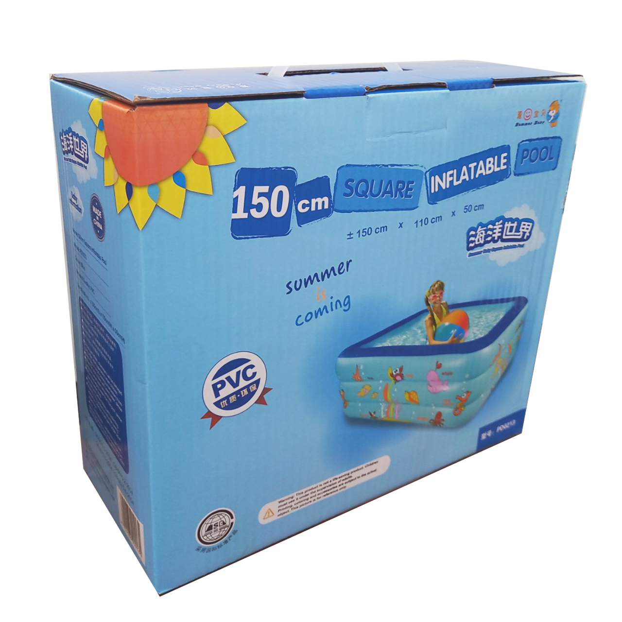 Bể bơi phao Summer ba tầng khổ 150 cm