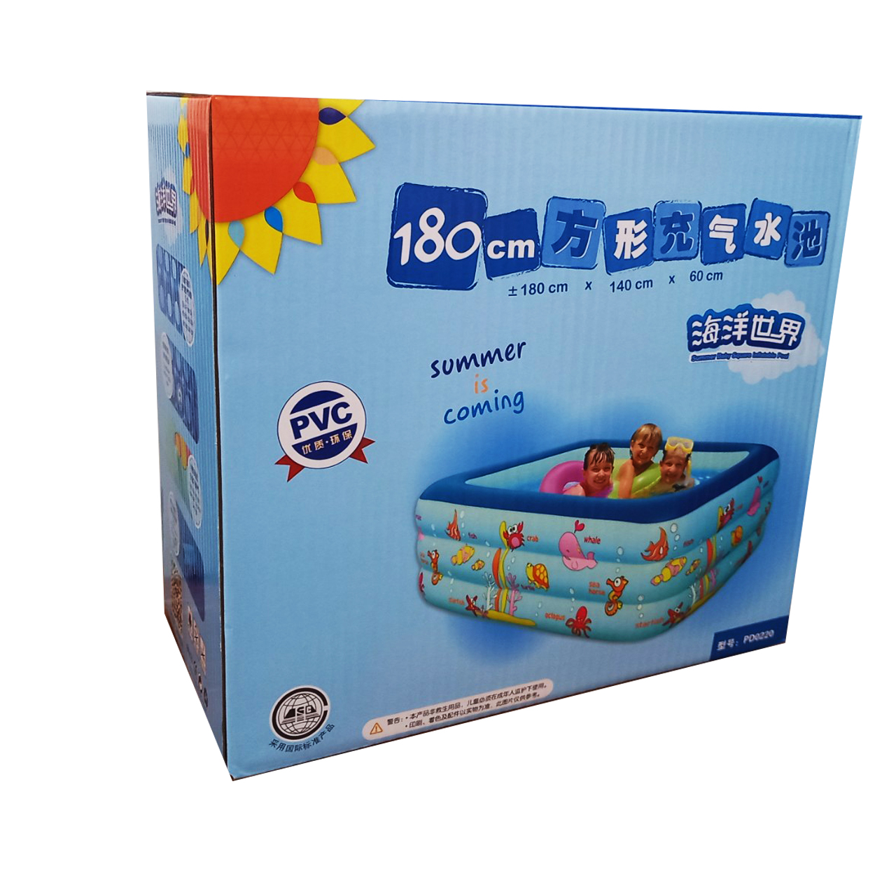 Bể bơi phao Summer ba tầng khổ 180cm 1