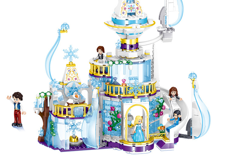 Đồ chơi Lego Lâu đài công chúa băng giá 617 chi tiết - ZHEGAO QL1142
