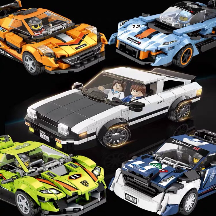 Lắp ráp Lego xe thể thao Racing 322 chi tiết - QUAN GUAN 100142