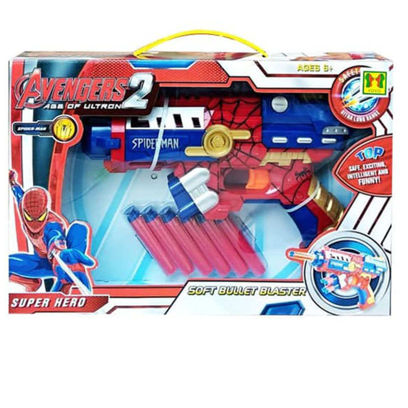 Đồ chơi súng bắn đạn xốp SPIDERMAN - SB354 2
