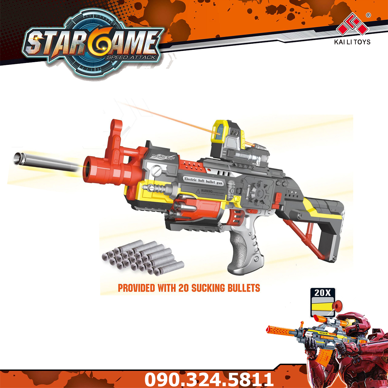 Đồ chơi súng bắn đạn xốp mút kính - Blaster SB418