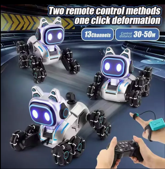 Chó Robot Thông Minh 8 Bánh – Đồ Chơi Công Nghệ Điều Khiển Cử Chỉ Đỉnh Cao Cho Bé