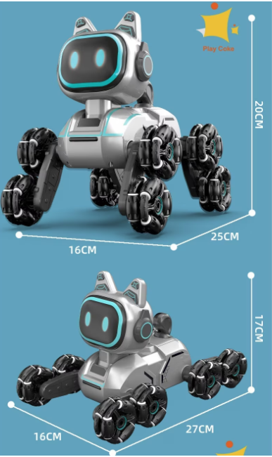 Chó Robot Thông Minh 8 Bánh – Đồ Chơi Công Nghệ Điều Khiển Cử Chỉ Đỉnh Cao Cho Bé