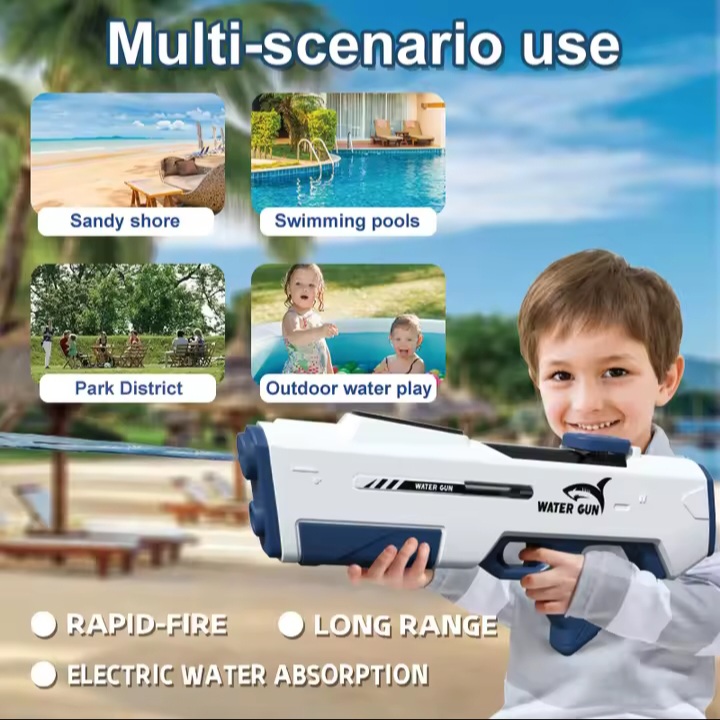 Đồ chơi súng phun nước sử dụng pin - 917