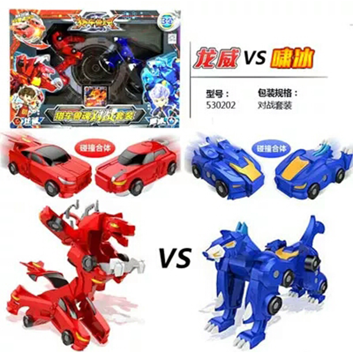 Bộ 2 Siêu Xe Biến Hình - Superkar Dragon Bão Lửa và Wolf