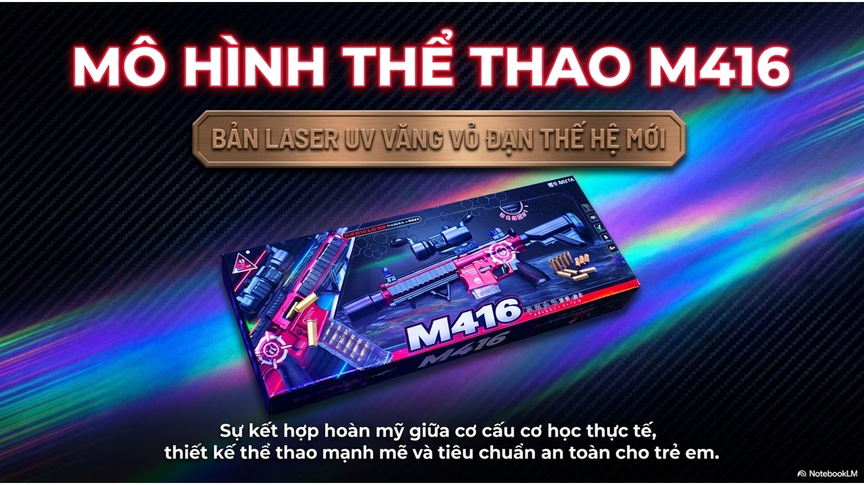 Đồ chơi trẻ em M416 Phóng Thanh Xốp Văng Shell - D027A