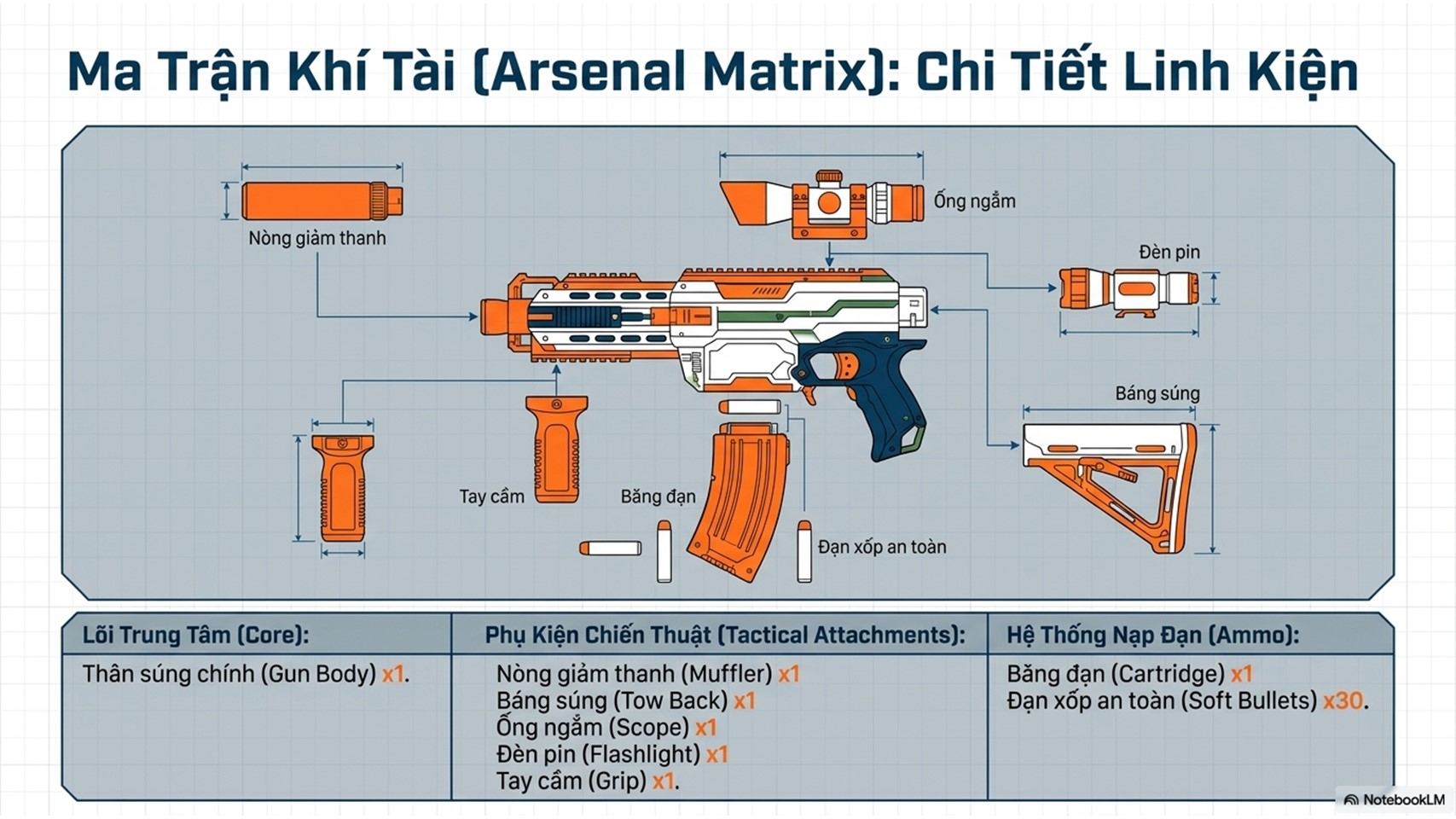 Đồ Chơi Phóng Thanh Xốp Mềm Blaster Flame War Soul - SB206