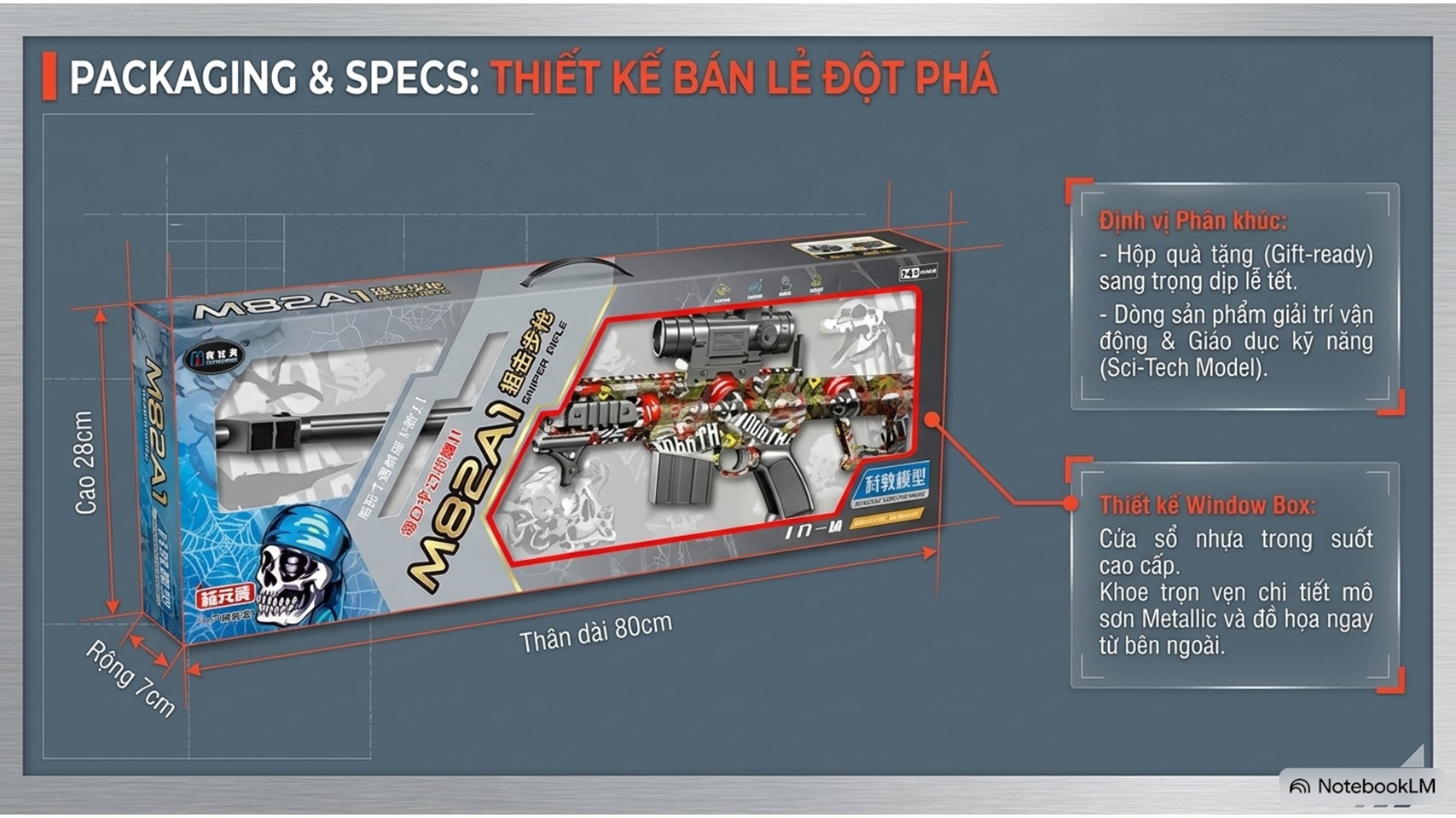 Đồ Chơi Trẻ Em Phóng Hạt Nở M82A1