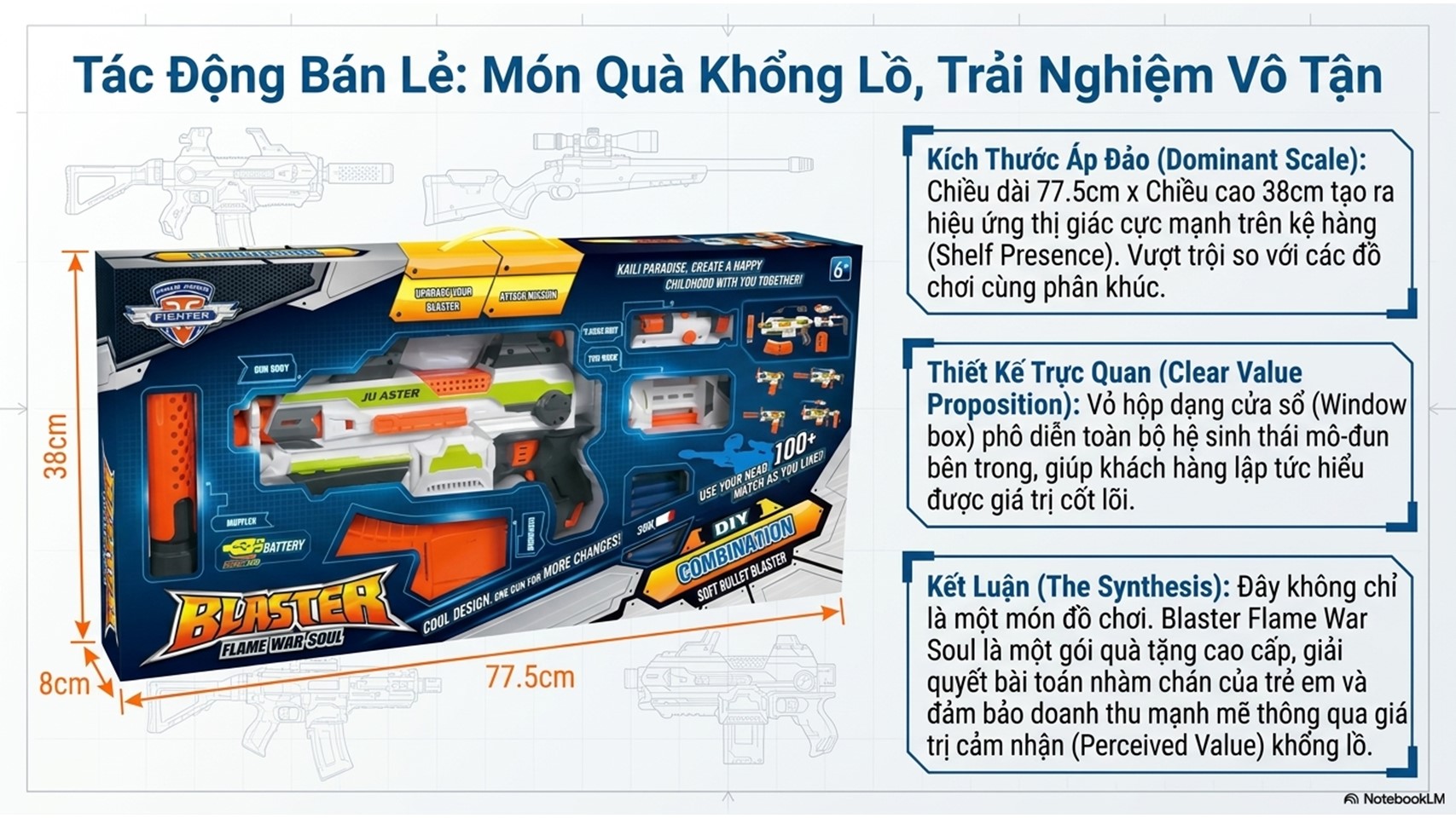 Đồ Chơi Phóng Thanh Xốp Mềm Blaster Flame War Soul - SB206