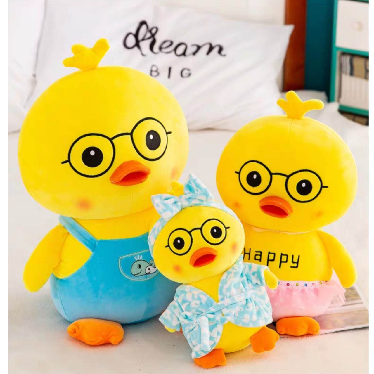 Vịt LALAFANFAN nhồi bông khổ 38cm