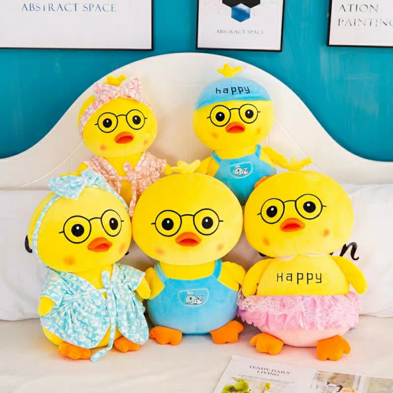Vịt LALAFANFAN nhồi bông khổ 38cm