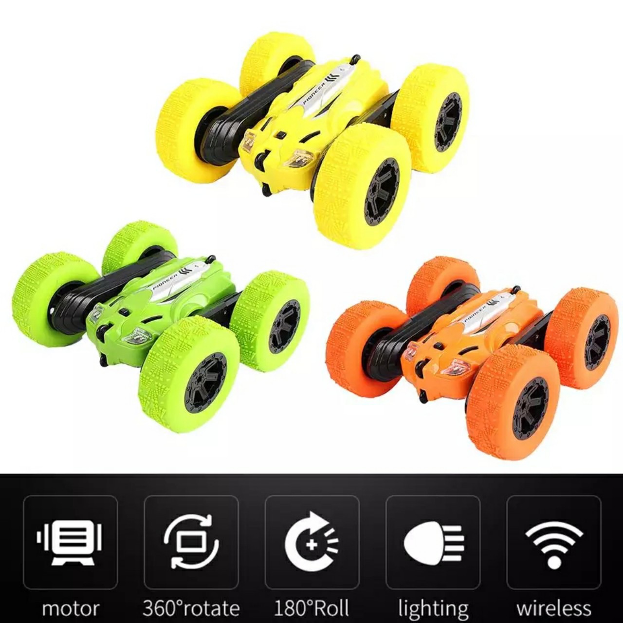 Xe ôtô điều khiển từ xa nhào lộn 360 độ 2 cầu - Stunt racing C104