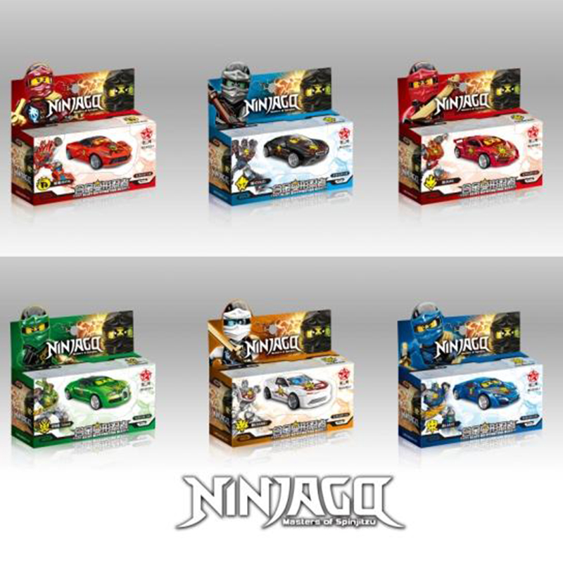 Hộp đồ chơi xe ô tô sắt ninjago biến hình robot