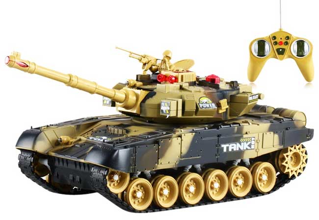 Xe tăng điều khiển pin xạc dài 37cm - 9993