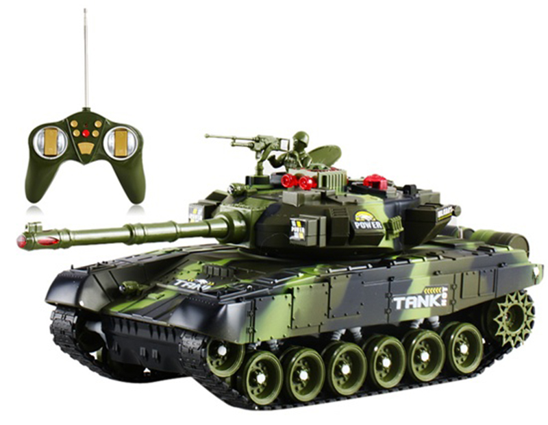 Xe tăng điều khiển pin xạc dài 37cm - 9993