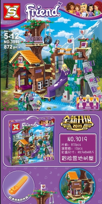 Đồ chơi Lego Friends Nhà trại trên cây 872 chi tiết - XS3019