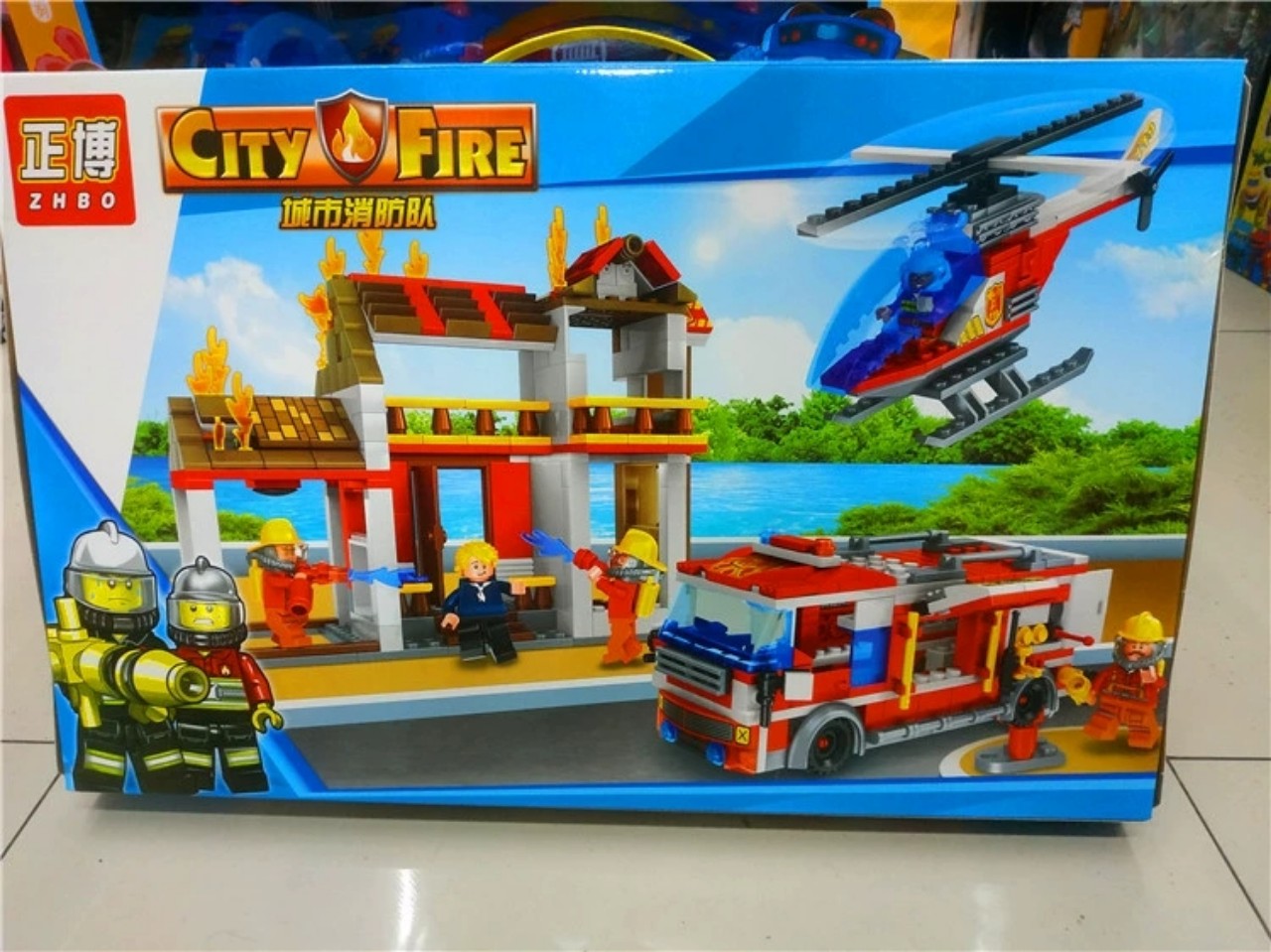 Lắp ráp Lego Fire Trạm Cứu Hỏa - ZHBO 5554