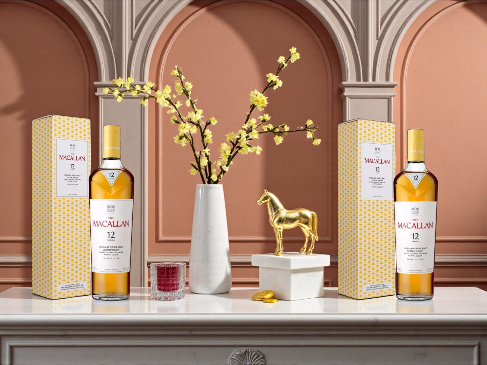 Rượu Macallan 12 Colour Collection 40% 700ml Scotland trải nghiệm tinh tế từ bộ sưu tập màu nghệ thuật