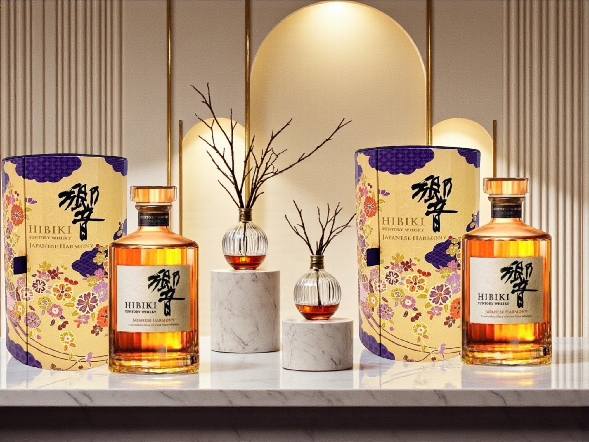Rượu Hibiki Harmony Hộp Quà Tết 2026 nghệ thuật Nhật Bản và chuẩn quà biếu cao cấp dịp xuân