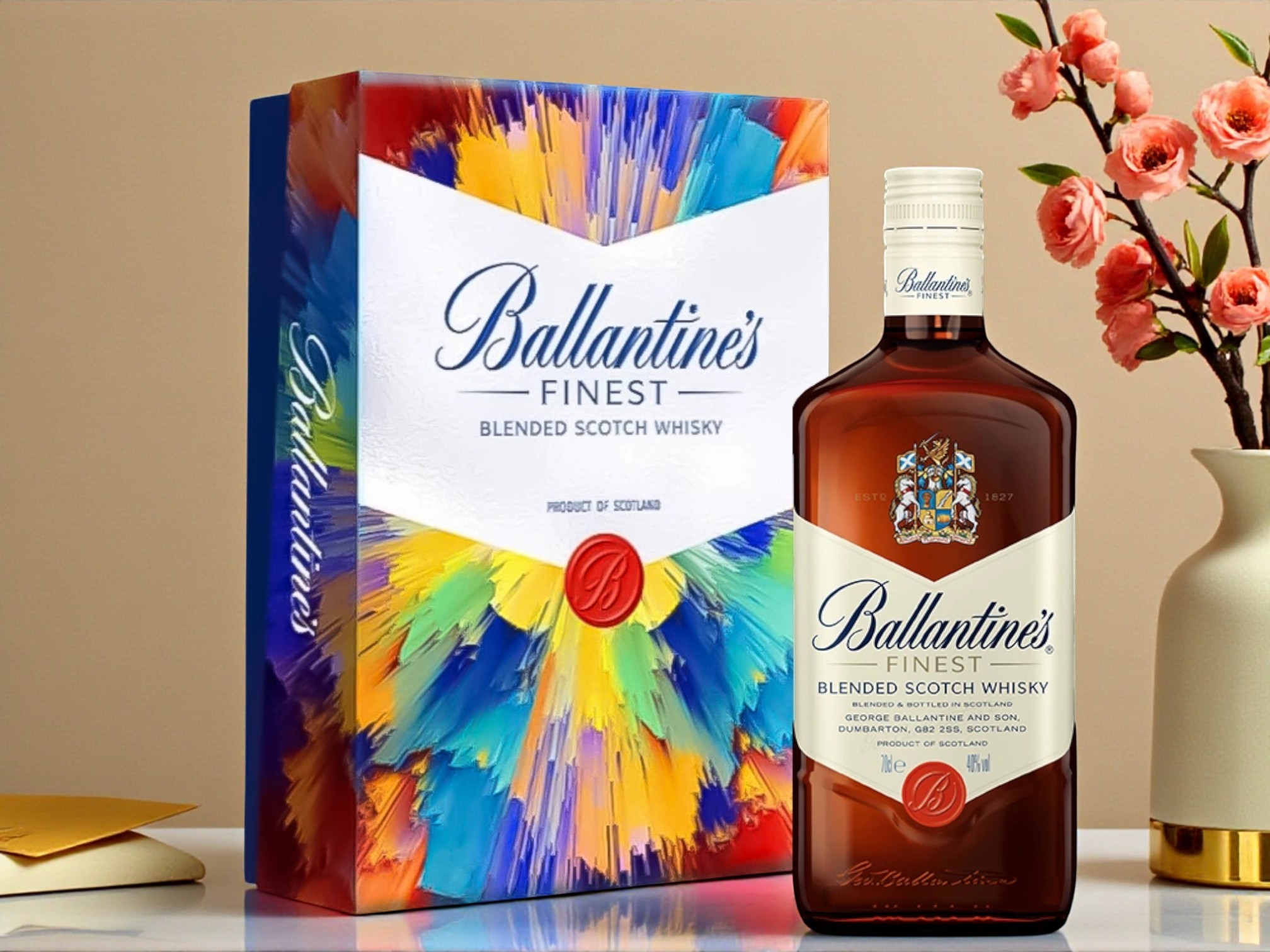 Giá rượu Ballantine’s Finest hộp quà Tết 2026 bao nhiêu