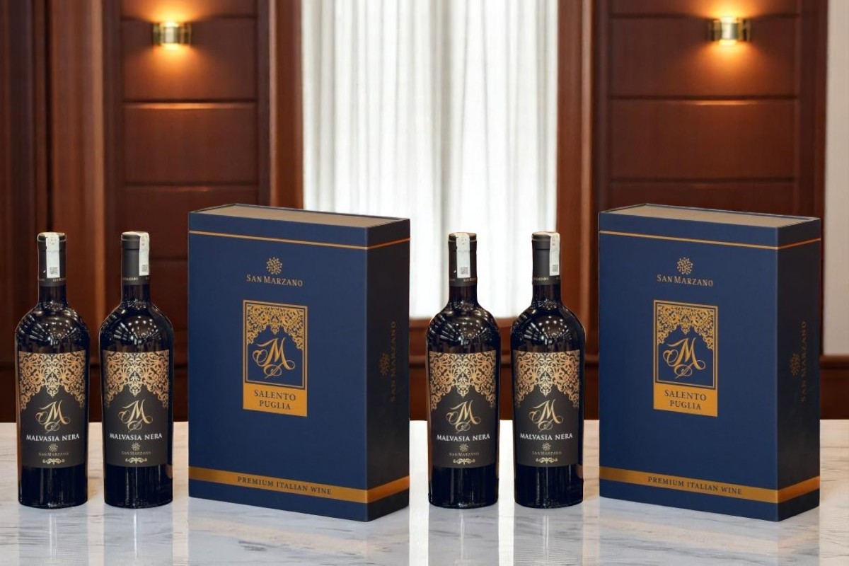 2 cặp hộp đôi rượu vang M Malvasia Nera