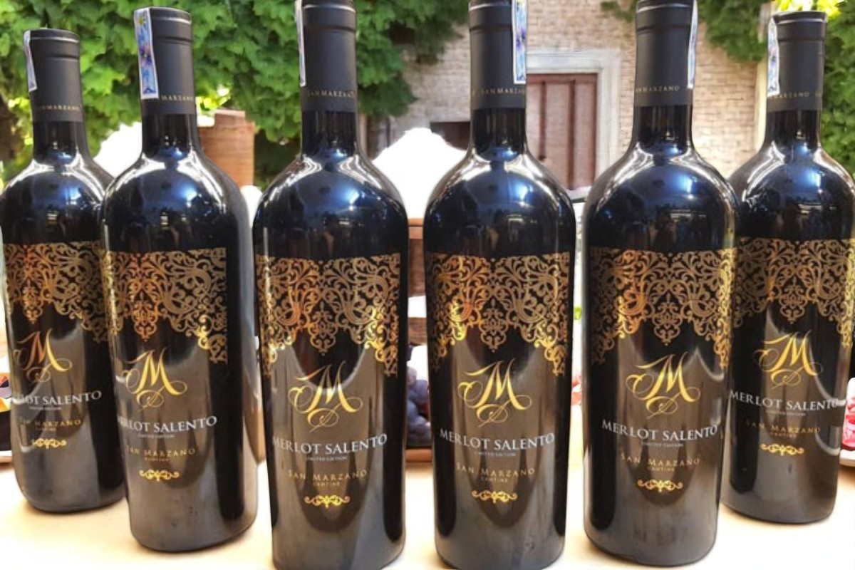 6 chai rượu vang M Merlot Salento Limited Edition