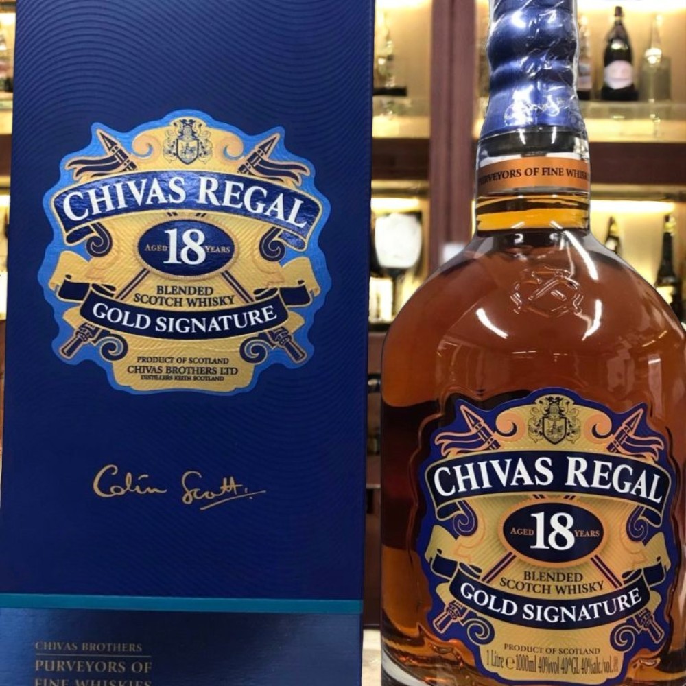 Rượu Chivas 18 năm 1 lít chính hãng
