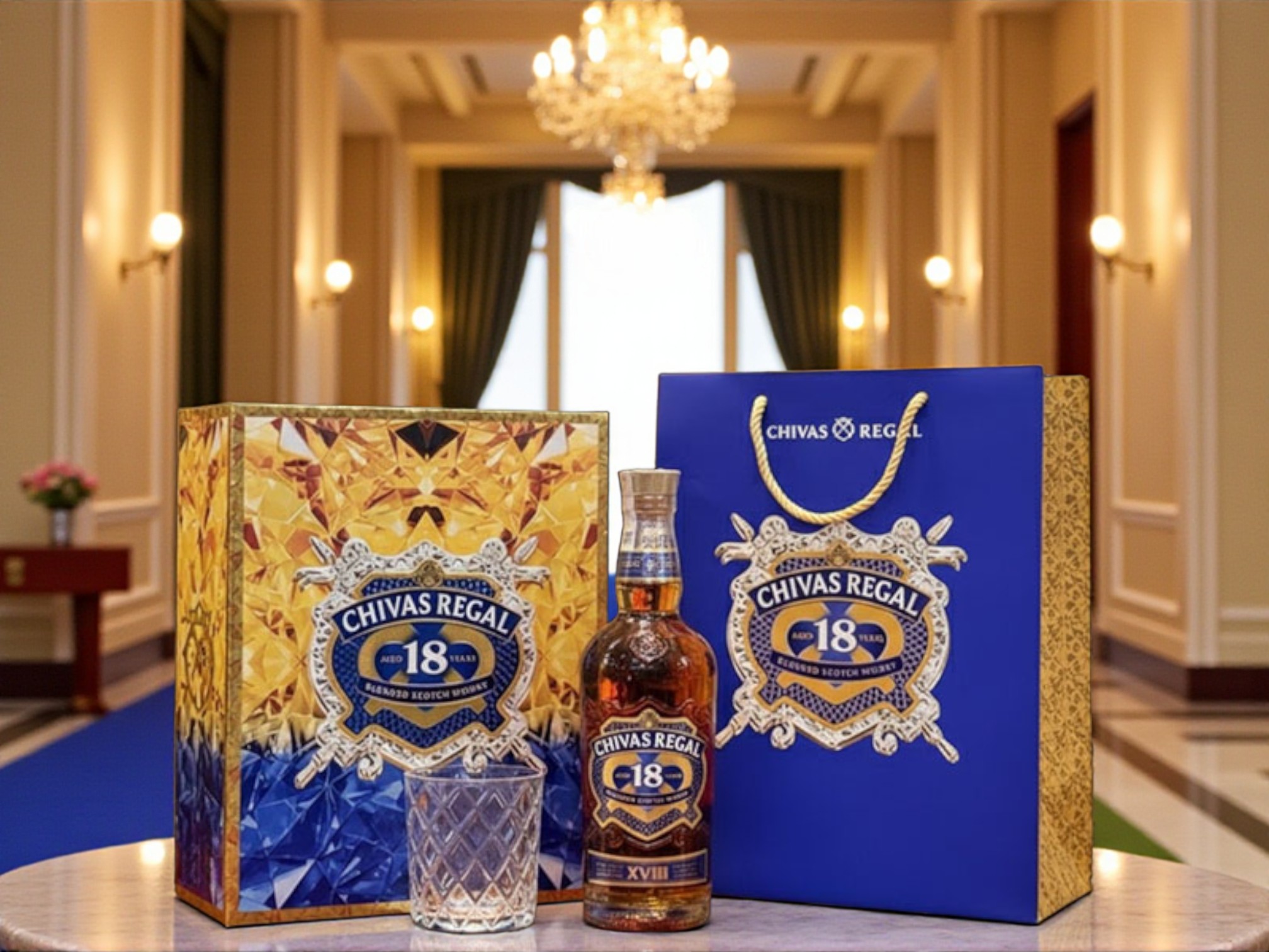 Rượu Chivas 18 Gold Signature hộp quà Tết 2026 chính hãng