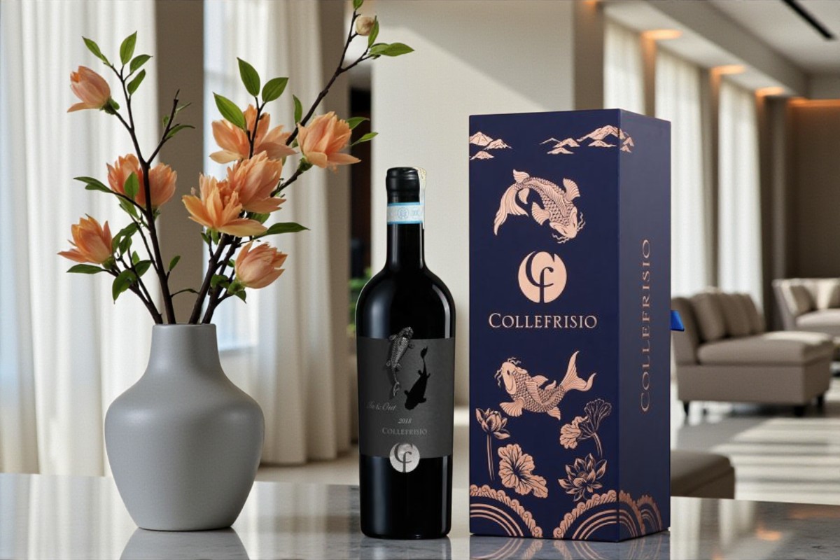 Hộp Quà Tặng Cá Chép Đen 1 chai chính hãng