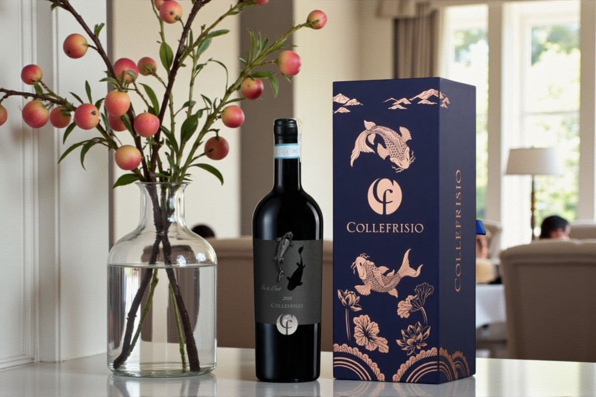 Hộp Quà Tặng Cá Chép Đen 1 chai chính hãng