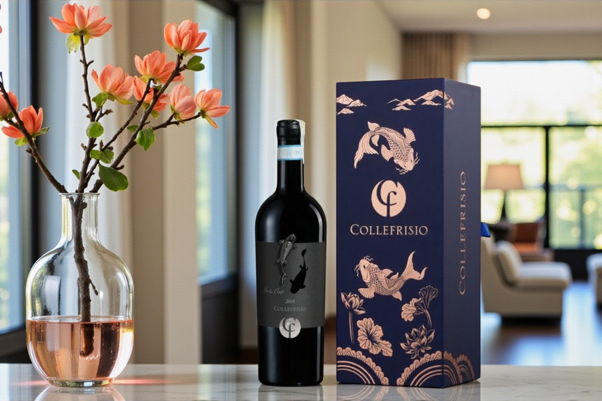 Hộp Quà Tặng Cá Chép Đen 1 chai chính hãng