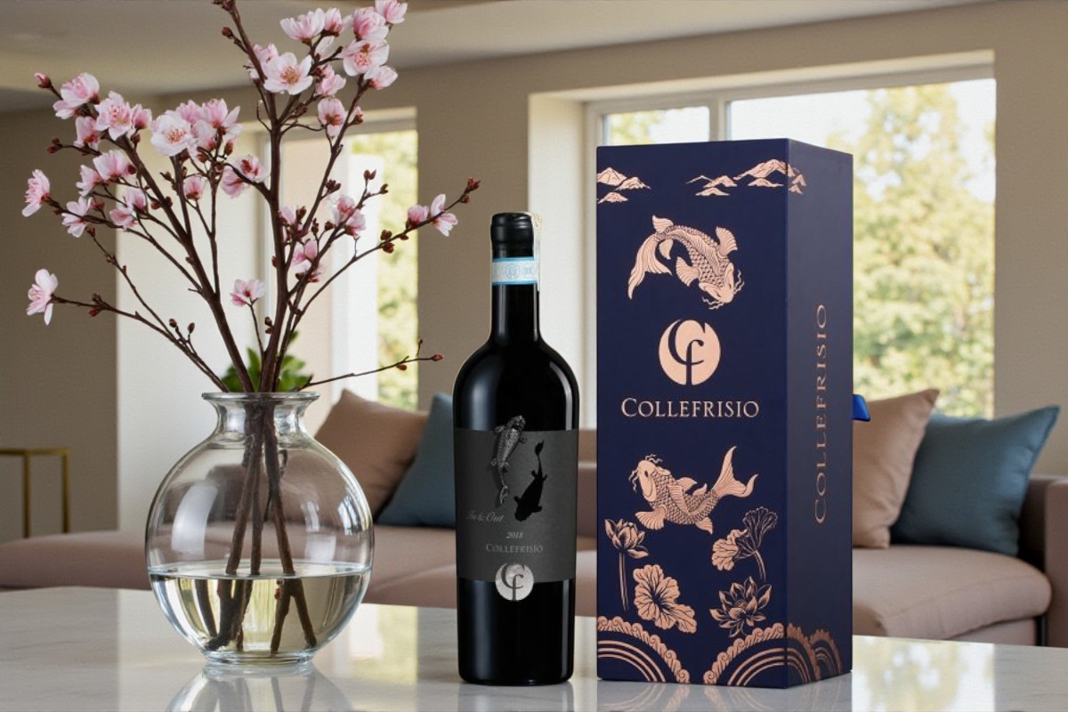 Hộp Quà Tặng Cá Chép Đen 1 chai chính hãng