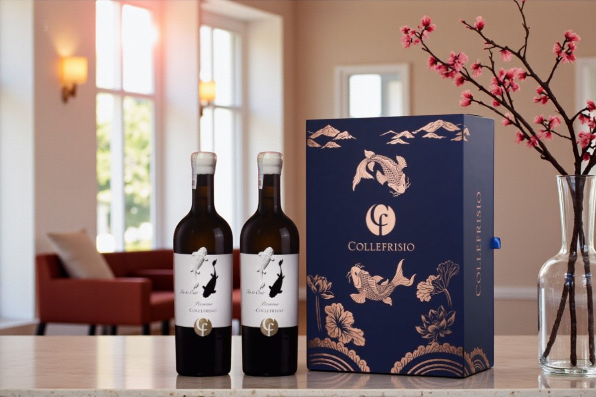 Hộp quà tặng Cá Chép Trắng 2 chai chính hãng