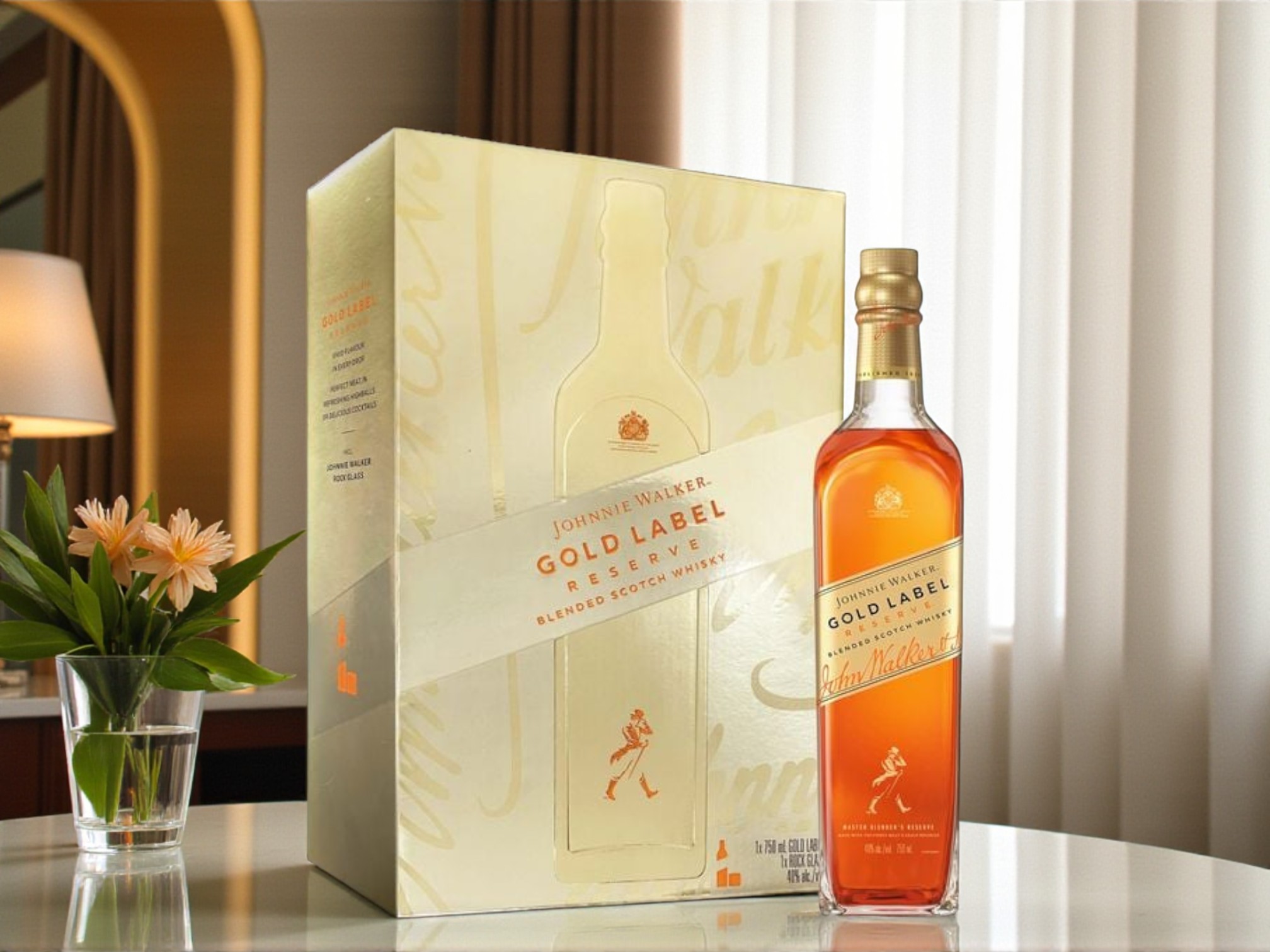 Rượu Johnnie Walker Gold Label Reserve hộp quà Tết 2026