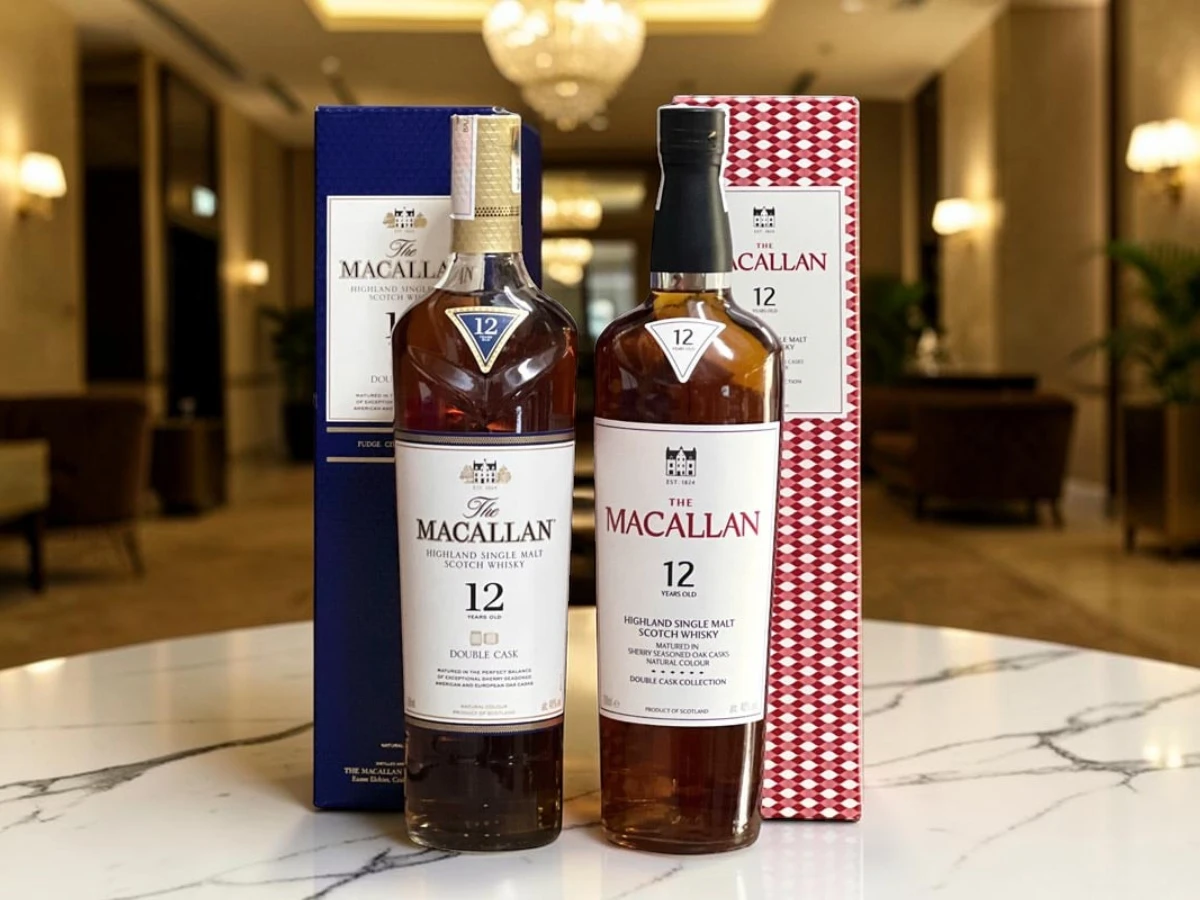 Macallan 12 Double Cask mẫu cũ và mẫu mới