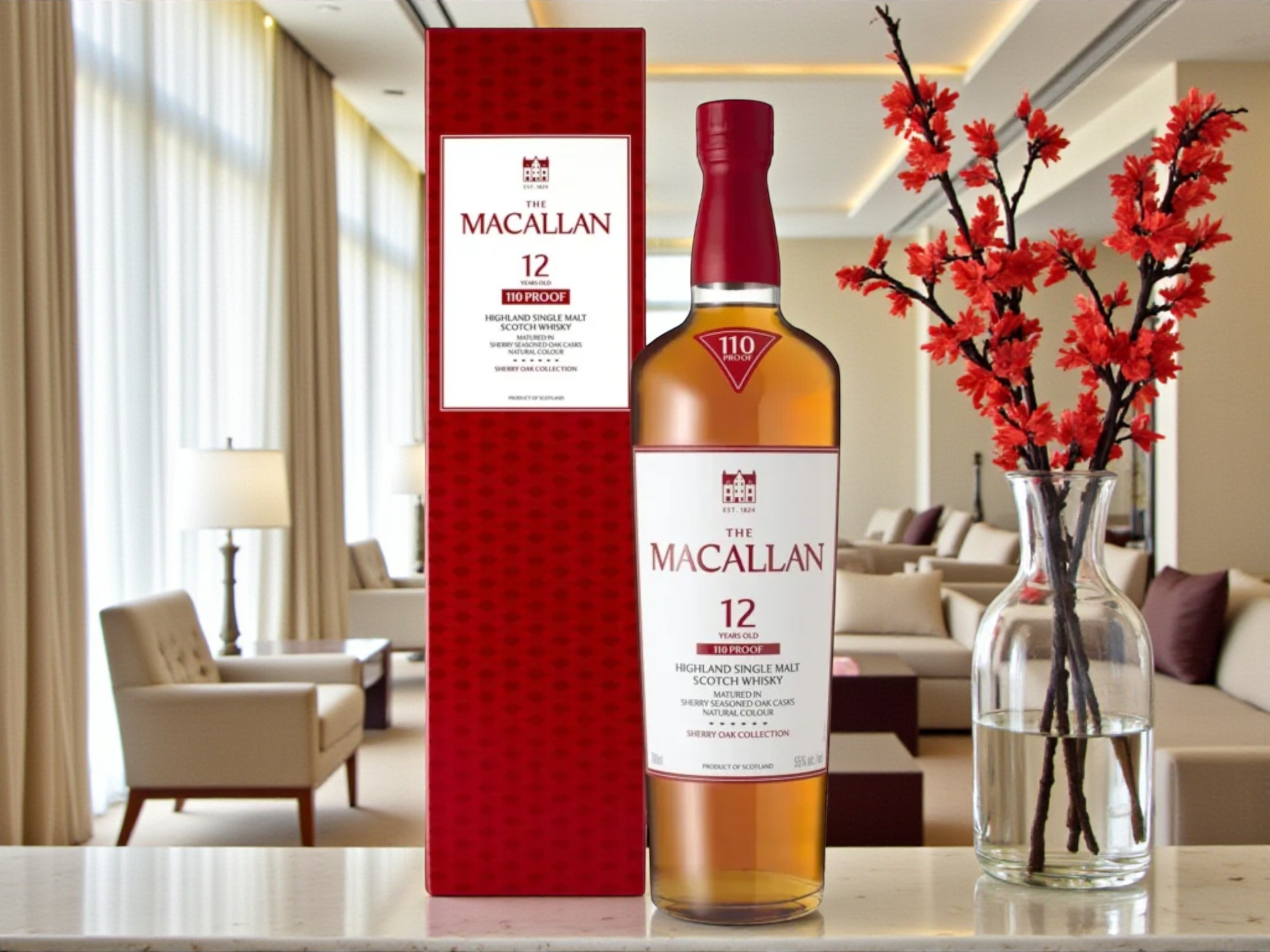 Rượu Macallan 12 Sherry Oak 110 Proof chính hãng