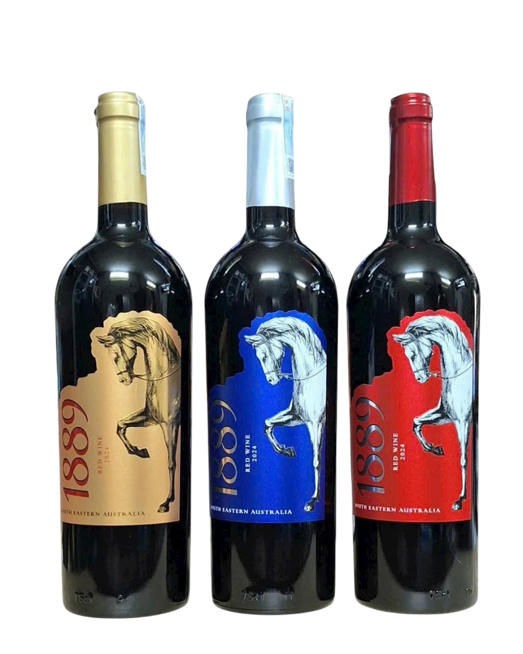 Rượu Vang Úc 1889 -nhãn đỏ -xanh -vàng Chính Hãng