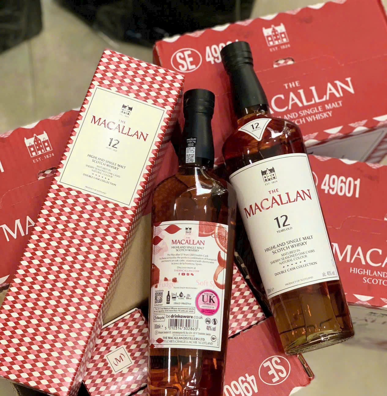 Rượu Macallan 12 Double Cask Collection Uk Chính Hãng