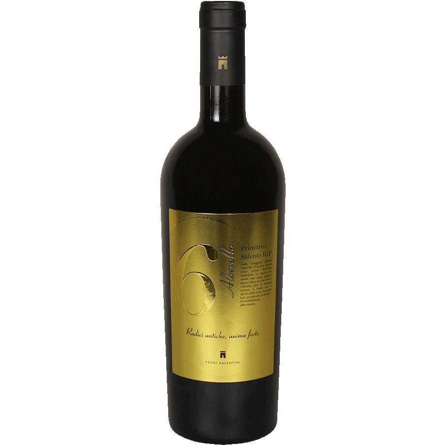 Rượu vang Ý Alberello 6 Primitivo Salento IGP chính hãng