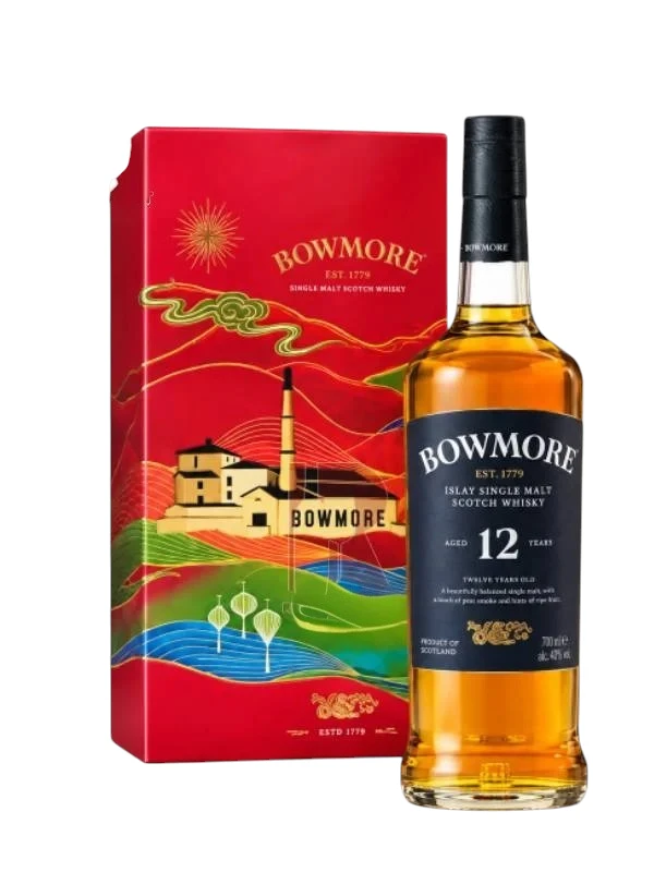 Rượu Bowmore 12 Năm Hộp Quà Tết 2027 Chính Hãng