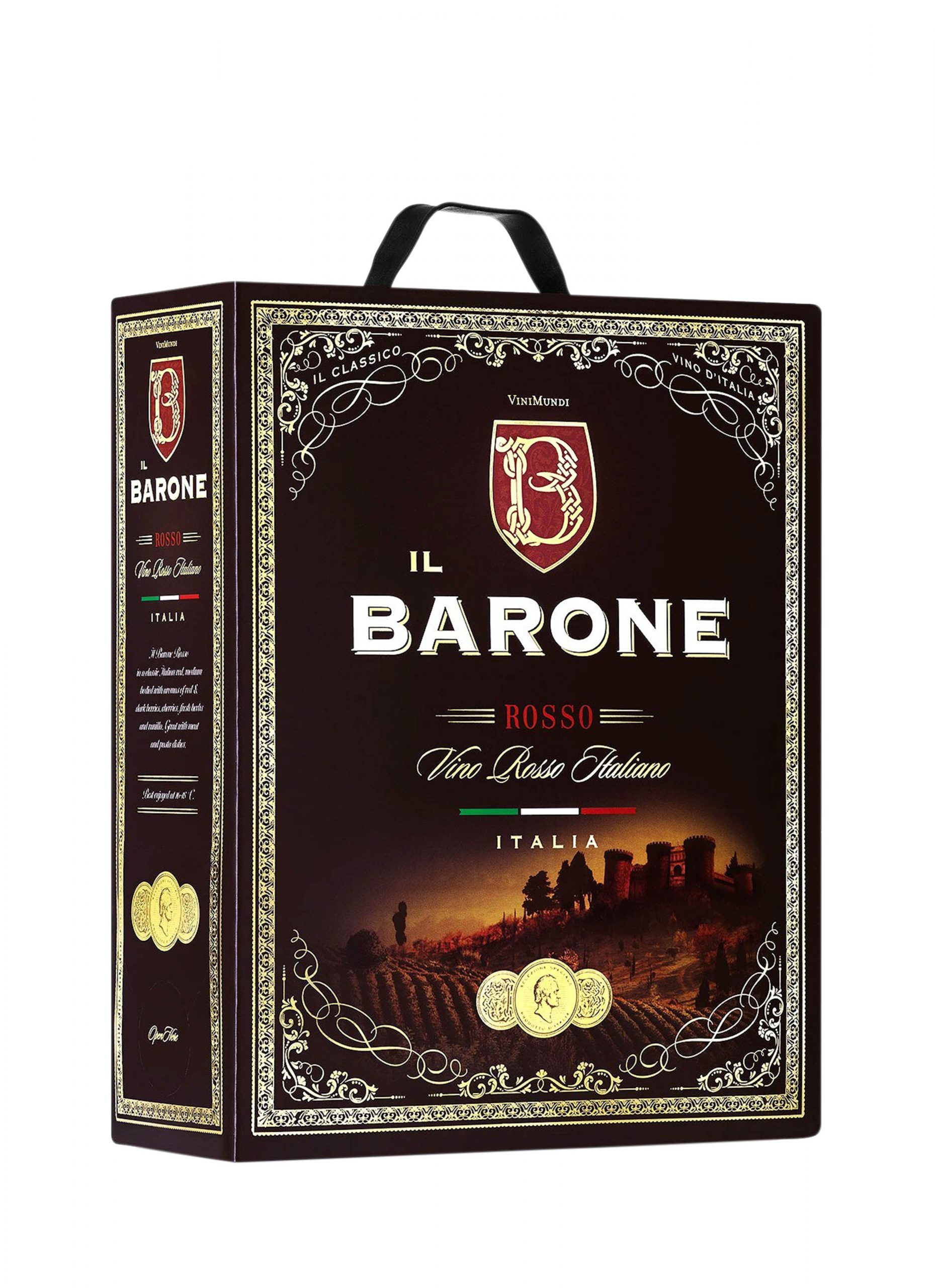 Vang bịch ngọt Ý iL Barone Rosso 3 Lít Hấp dẫn