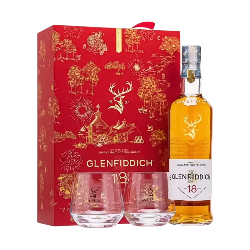 Rượu Glenfiddich 18 Năm Hộp Quà Tết 2027 Chính Hãng
